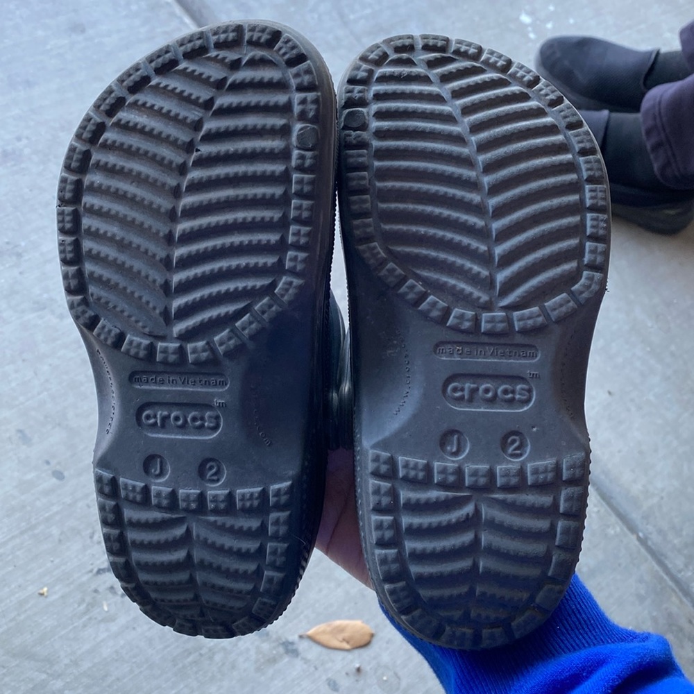 Almost new kids crocs